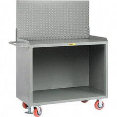 Little Giant - 3,600 Lb Capacity Mobile Service Bench - 53" Wide x 24" Deep x 43" High, Steel, Gray - Apex Tool & Supply
