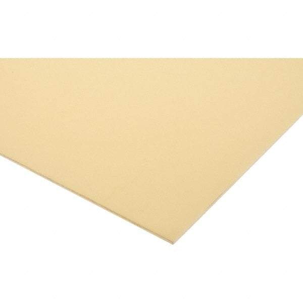 Made in USA - 3/32" Thick x 12" Wide, Epoxyglass Laminate Sheet - Yellow-Green, Rockwell M-110 Hardness, G10 Non FR Grade, ±0.009 Tolerance - Apex Tool & Supply