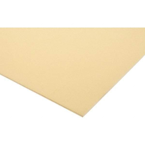 Made in USA - 0.093" Thick x 12" Wide x 24" Long, Epoxyglass Laminate Sheet - Yellow-Green, Rockwell M-110 Hardness, G10 Non FR Grade, ±0.009 Tolerance - Apex Tool & Supply