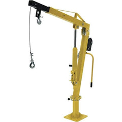 Vestil - 500 Lb Load Capacity, Steel Winch Operated Crane - 4' 5" Span - Apex Tool & Supply