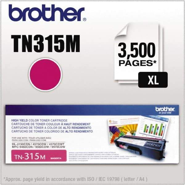 Brother - Magenta Toner Cartridge - Use with Brother HL-4150CDN, 4570CDW, 4570CDWT, MFC-9460CDN, 9560CDW, 9970CDW - Apex Tool & Supply