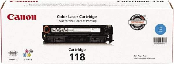Canon - Cyan Toner Cartridge - Use with Canon imageCLASS LBP7200Cdn, LBP7660Cdn, MF8350Cdn, MF8380Cdw, MF8580Cdw - Apex Tool & Supply