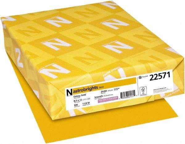 Neenah Paper - Gold Colored Copy Paper - Use with Laser Printers, Inkjet Printers, Copiers - Apex Tool & Supply