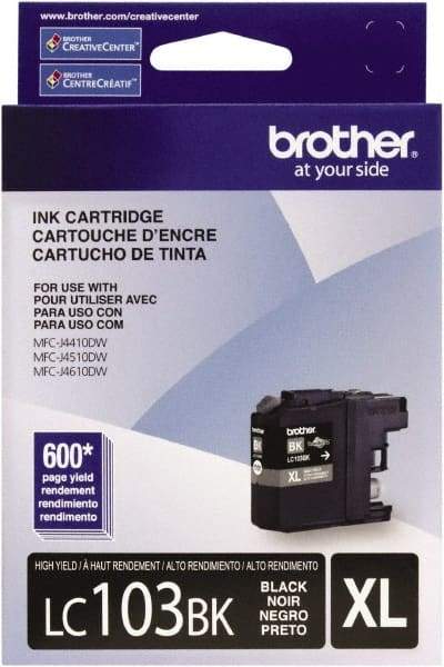 Brother - Black Ink Cartridge - Use with Brother DCP-J152W, MFC-J245, J285DW, J4310DW, J4410DW, J450DW, J4510DW, J4610DW, J470DW, J4710DW, J475DW, J650DW, J6520DW, J6720DW, J6920DW, J870DW, J875DW - Apex Tool & Supply