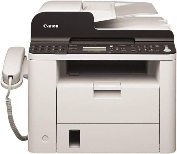 Canon - White Fax Machine - Use with Envelopes, Legal, Letter, Statement - Apex Tool & Supply