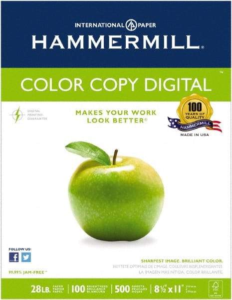 Hammermill - Photo White Colored Copy Paper - Use with Laser Printers, Offset Presses, Color Copiers - Apex Tool & Supply