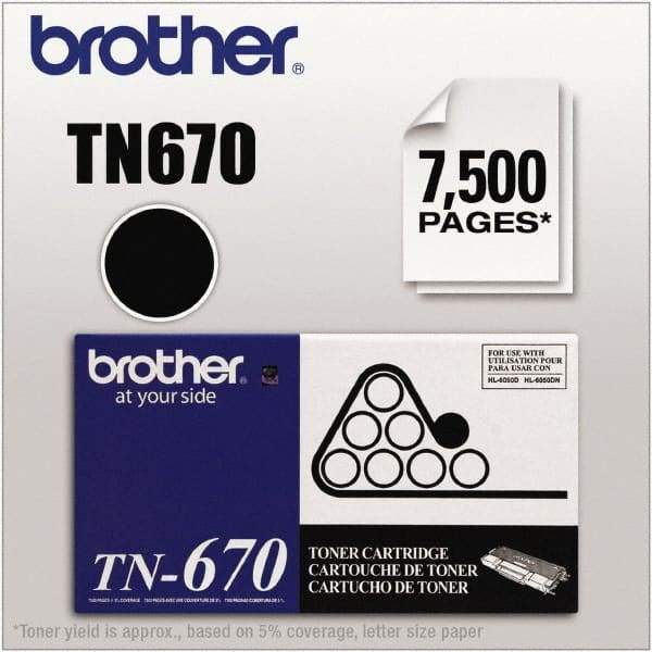 Brother - Black Toner Cartridge - Use with Brother HL-6050D, 6050DN, 6050DW - Apex Tool & Supply