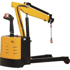 Vestil - 2,500 Lb Load Capacity, Steel Electric Floor Crane - 8' 5/64" Span - Apex Tool & Supply
