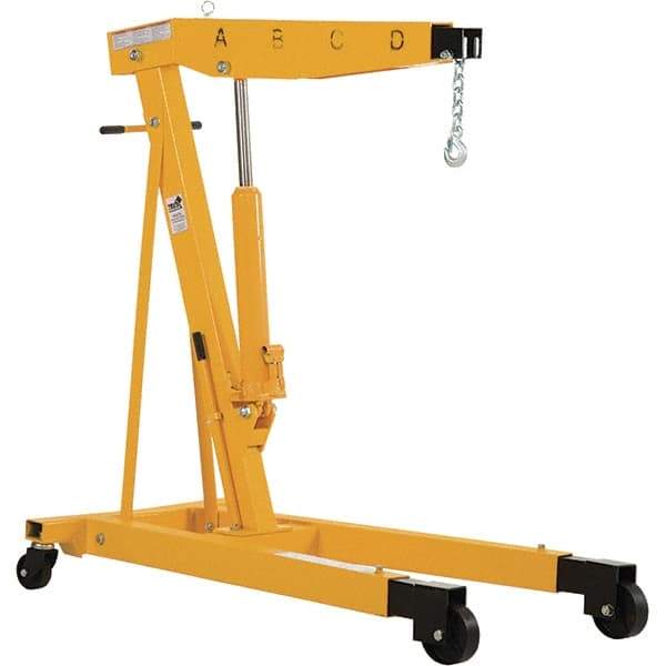 Vestil - 6,000 Lb Load Capacity, Steel Shop Crane - 6' 23/64" Span - Apex Tool & Supply