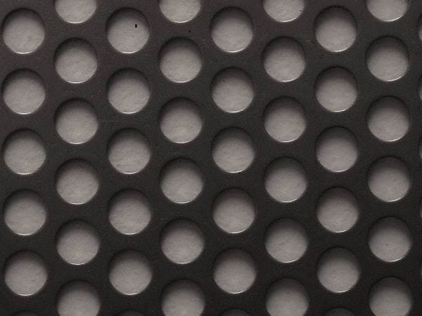 Value Collection - 36 x 40 x 0.075" Perforated Carbon Steel Sheet - 1/2" Staggered Round Holes, 11/16" Hole Spacing - Apex Tool & Supply