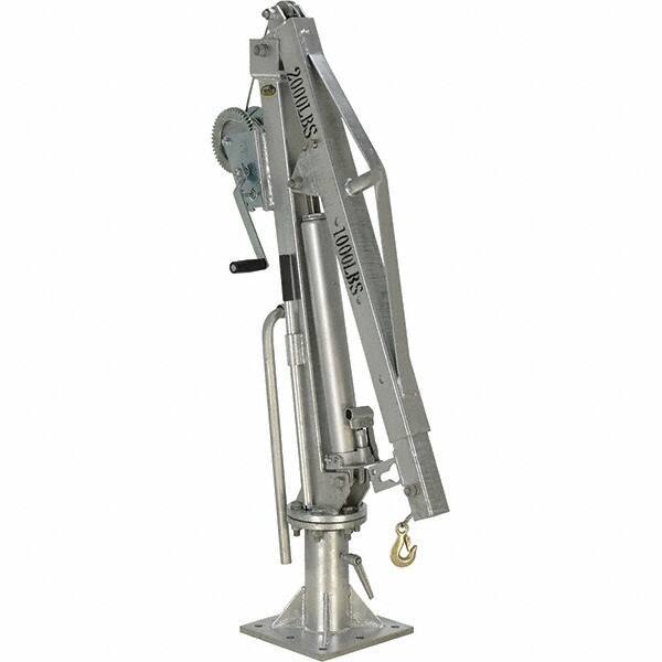Vestil - 500 Lb Load Capacity, Steel Winch Operated Crane - 4' 21/64" Span - Apex Tool & Supply