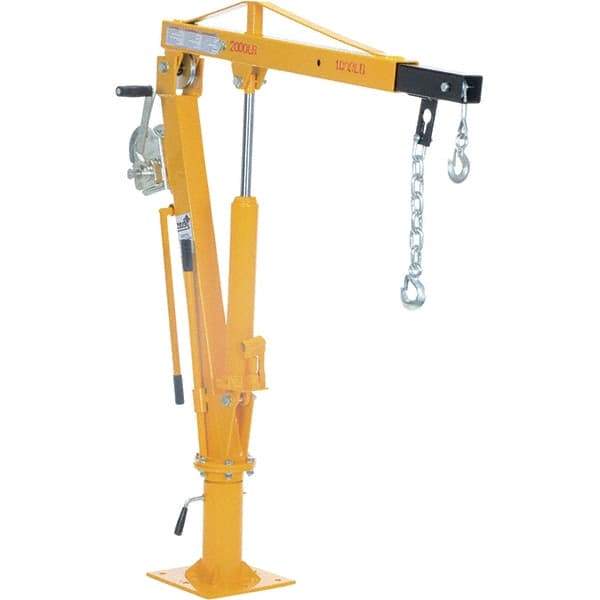 Vestil - 1,000 Lb Load Capacity, Steel Winch Operated Crane - 3' 21/64" Span - Apex Tool & Supply