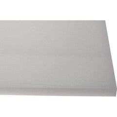 Made in USA - 3/4" Thick x 1' Wide x 4' Long, Polyethylene (HDPE) Sheet - White, Shore D-65 Hardness, Cutting Board Grade, ±10% Tolerance - Apex Tool & Supply