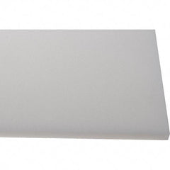 Made in USA - 1/2" Thick x 2' Wide x 4' Long, Polyethylene (HDPE) Sheet - White, Shore D-65 Hardness, Cutting Board Grade, ±10% Tolerance - Apex Tool & Supply