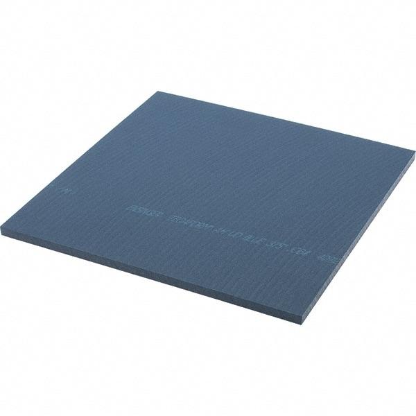 Made in USA - 3/8" Thick x 12" Wide x 1' Long, Acetal Sheet - Blue, Rockwell R-89 Hardness, +0.025 Tolerance - Apex Tool & Supply
