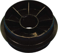 Caplugs - Round Head Double-Ended Plug - 3" OD, High-Density Polyethylene, Black - Apex Tool & Supply