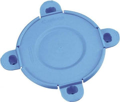 Caplugs - Toggle Lock Flange Cap - Low-Density Polyethylene, Blue - Apex Tool & Supply