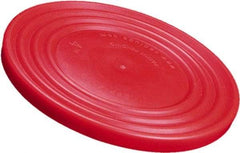 Caplugs - Round Head Flange Cap - Low-Density Polyethylene, Red - Apex Tool & Supply
