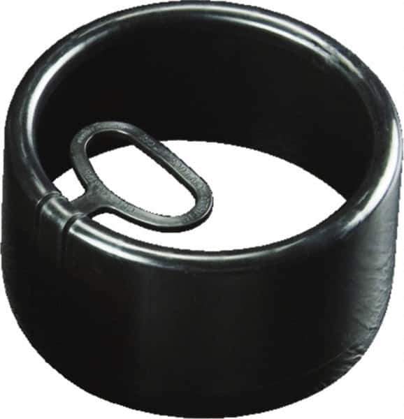 Caplugs - Round Head, Tear-Tab Well Casing Cap - Low-Density Polyethylene, Black - Apex Tool & Supply