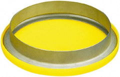 Caplugs - 6-29/32" ID, Round Head Flange Cap - 11/32" Long, Low-Density Polyethylene, Yellow - Apex Tool & Supply