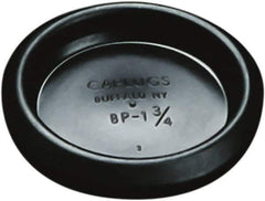 Caplugs - Button Finishing Plug for 0.02 to 0.09" Thick Panels, - 0.73" ID, 1.04 OD, 0.28" Deep, Low-Density Polyethylene, Black - Apex Tool & Supply