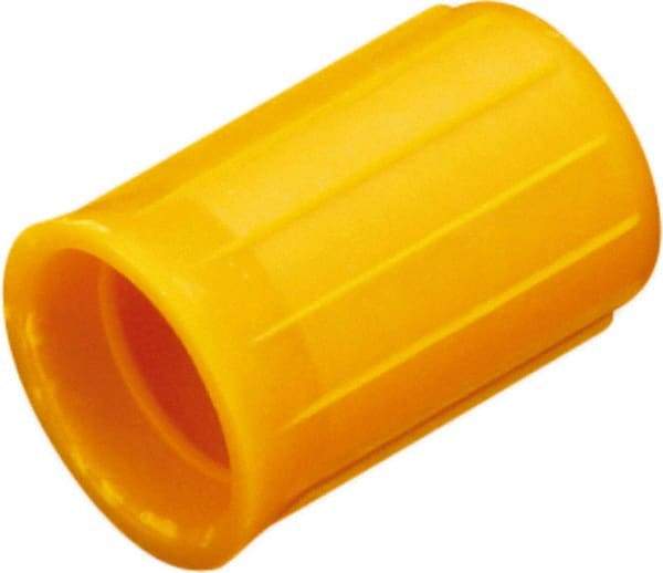 Caplugs - 0.277" ID, Round Head Cap - 1-9/32" Long, Vinyl, Black - Apex Tool & Supply