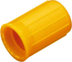 Caplugs - 0.78" ID, Round Head Cap - 2-1/8" Long, Vinyl, Black - Apex Tool & Supply
