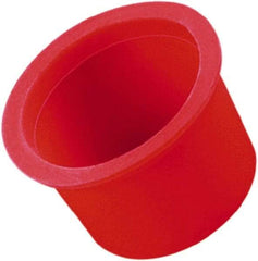 Caplugs - 0.053" ID, Round Head, Tapered Masking Cap/Plug - 0.33" OD, 3/8" Long, Silicone, Natural (Color) - Apex Tool & Supply