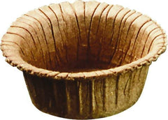 Caplugs - 1.11" ID, Round Head, Tapered Plug - 1.38" OD, 35/64" Long, Paperboard, Brown - Apex Tool & Supply