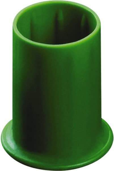 Caplugs - 0.357" ID, Round Head Vented Cap - 0.69" OD, 15/16" Long, Low-Density Polyethylene, Red - Apex Tool & Supply