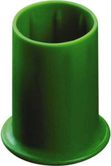 Caplugs - 0.295" ID, Round Head Vented Cap - 0.62" OD, 53/64" Long, Thermoplastic Rubber, Yellow - Apex Tool & Supply