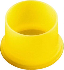 Caplugs - 1.223" ID, Round Head Utility Plug - 1.38" OD, 5/8" Long, Low-Density Polyethylene, Yellow - Apex Tool & Supply