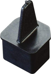 Caplugs - 0.326" x 0.2", Pull-Tab USB Plug - 1/4" Long, Low-Density Polyethylene, Black - Apex Tool & Supply