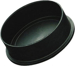 Caplugs - Conductive, Round Head, Static Dissipative Cap - 1.63" OD, 9/16" Long, Polyethylene Copolymer, Black - Apex Tool & Supply