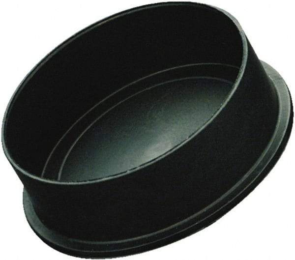 Caplugs - Conductive, Round Head, Static Dissipative Cap - 2.46" OD, 5/8" Long, Polyethylene Copolymer, Black - Apex Tool & Supply