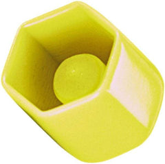 Caplugs - Hex Head Cap - 5/8" Long, Vinyl, Yellow - Apex Tool & Supply