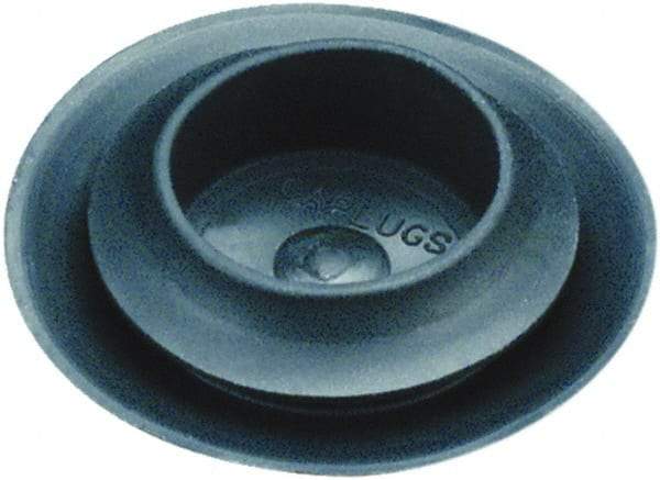 Caplugs - Button Finishing Plug for 0.031 to 0.079" Thick Panels, - 0.799" ID, 1.102 OD, 0.307" Deep, Thermoplastic Rubber, Black - Apex Tool & Supply