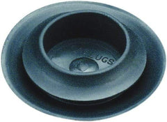 Caplugs - Button Finishing Plug for 0.031 to 0.079" Thick Panels, - 0.799" ID, 1.102 OD, 0.307" Deep, Thermoplastic Rubber, Black - Apex Tool & Supply