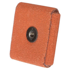 2″ × 2″ × 1/2″ Square Pad 60 Grit 1/4-20 Eyelet Ceramic Alumina - Apex Tool & Supply