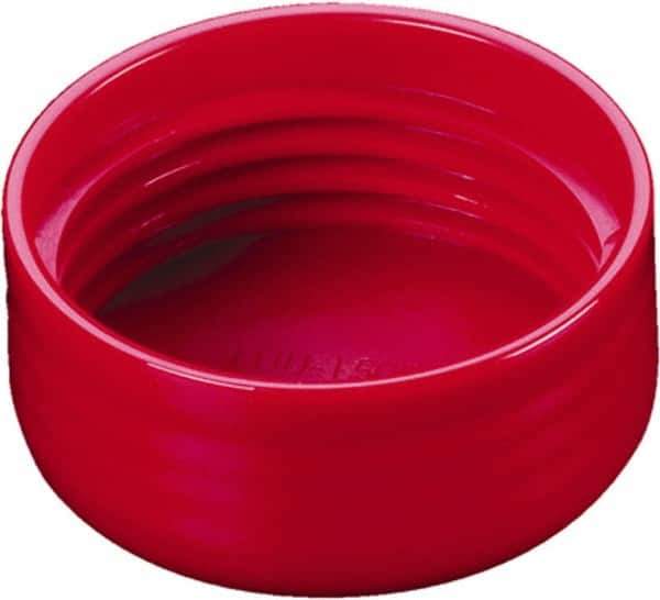Caplugs - Round Head, Threaded Cap - Vinyl, Red - Apex Tool & Supply