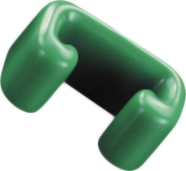 Caplugs - 1-5/8" x 3/4", Flexible Push-On U-Frame End Cap - 7/8" Long, Vinyl, Orange - Apex Tool & Supply