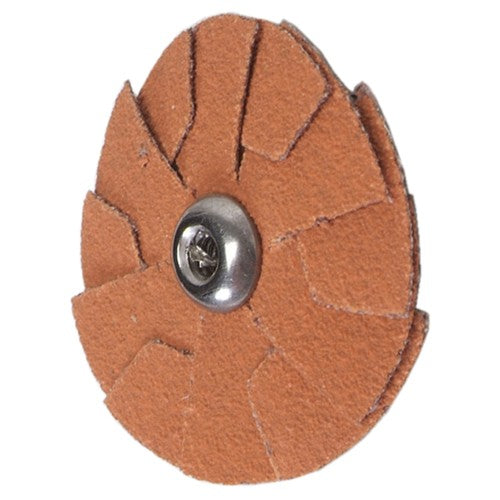3″ Blaze Overlap Slotted Disc 2-Ply 80 Grit 8–32 Eyelet Ceramic Alumina - Apex Tool & Supply