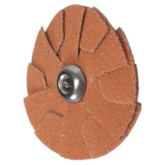 3″ Blaze Overlap Slotted Disc 2-Ply 80 Grit 8–32 Eyelet Ceramic Alumina - Apex Tool & Supply