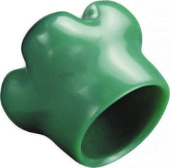Caplugs - Round with Square Head Tube Cap - 0.85" OD, 3/4" Long, Vinyl, Gray - Apex Tool & Supply