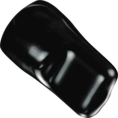Caplugs - 0.677" ID, Pull-Tab, Round Head Masking Cap - 1-11/16" Long, Vinyl, Black - Apex Tool & Supply