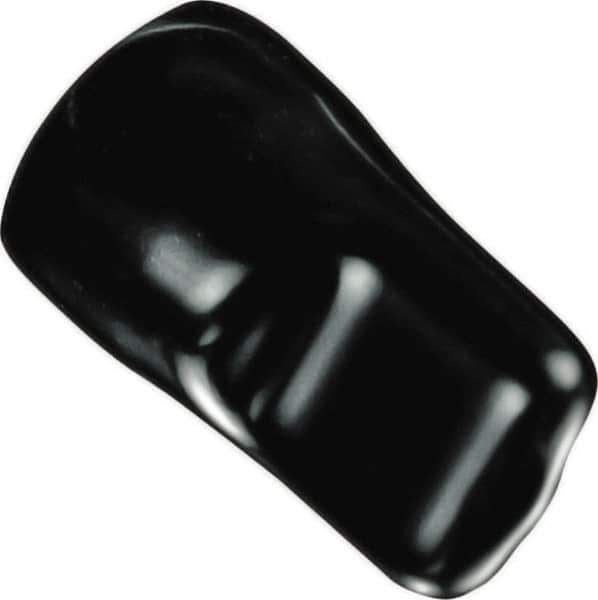 Caplugs - 0.365" ID, Pull-Tab, Round Head Masking Cap - 1-1/8" Long, Vinyl, Black - Apex Tool & Supply