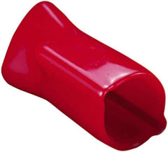 Caplugs - 0.19" ID, Round Head, Tapered Vented Cap - 0.28" OD, 7/16" Long, Vinyl, Black - Apex Tool & Supply