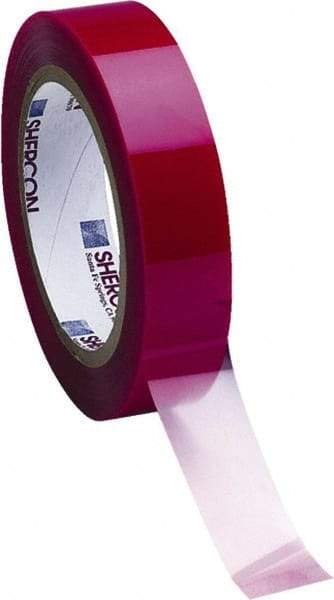 Caplugs - 1-3/4" Wide x 72 Yd Long Red Polyester Film High Temperature Masking Tape - Series PC11-1750, 3.5 mil Thick - Apex Tool & Supply