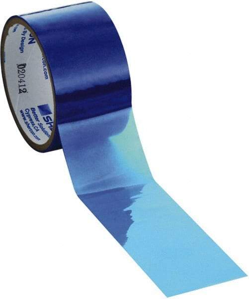 Caplugs - 5-1/2" Wide x 72 Yd Long Blue Polyester Film High Temperature Masking Tape - Series PC905500, 3 mil Thick - Apex Tool & Supply