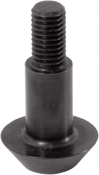 Jergens - M12 Round Head Hardened Steel Clamp Cylinder Pressure Point - For ZPS, 17mm High x 17mm Wide - Apex Tool & Supply